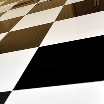 Dance Floors Black and White Chequered