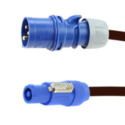 16A 1PH Plug - Powercon Mains Lead 2.0m