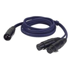 1x XLRm - 2x XLRf 'Y' Split Cable 1.5m