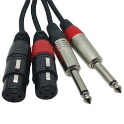 2 x 1/4" Mono Jack - 2 x XLRf 3.0m