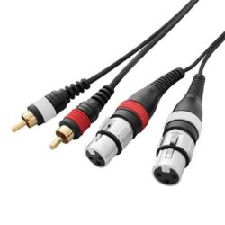 2 x RCA - 2 x XLRf 6.0m