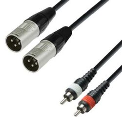 2 x RCA - 2 x XLRm 3.0m