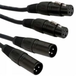 2 x XLRf - 2 x XLRm 0.75m