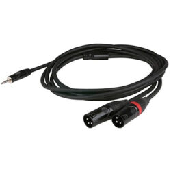 3.5mm Jack - 2x XLRm 6m