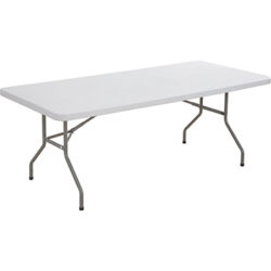 6ft White Trestle Table