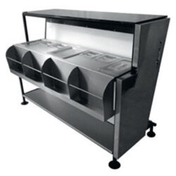 Bar Shelf with Tray Cut Outs