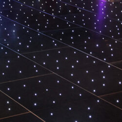 Black LED Starlight Deluxe Dance Floor 26ft x 10ft