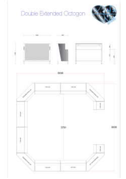 LED Bar Double Extended Octagon