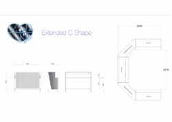 LED Bar Exdended C Shape