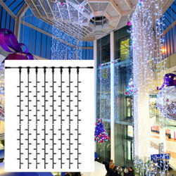 LED Drape Lite 1200 (Ice White) (2M Wide, 6M Drop)