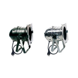 PAR64 Long Can Chrome 1000W Medium Flood w / Frame