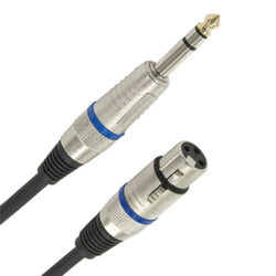 1/4" Stereo Jack - XLRf 6.0m