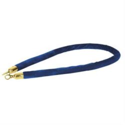 Rope, Blue Velvet with Gold Hooks, 1.5m
