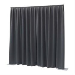 Wentex Pleated Drape Dark Grey (3m x 4m)