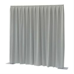 Wentex Pleated Drape Light Grey (3m x 3m)