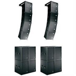 HK audio CT208 x 4 & CT118 x 4 Per Side Flown Line Array