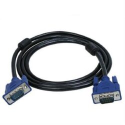 VGA Male to VGA Male 15 Pin Monitor Extension Lead 2m Black