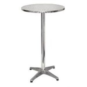 Poseur Table High Top, aluminium