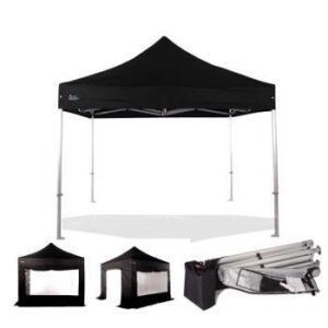 Professional Pop Up Gazebo 3m x 3m (Black)