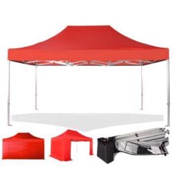 Professional Pop Up Gazebo 3m x 4.5m (Red)