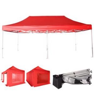 Professional Pop Up Gazebo 3m x 6m (Red)