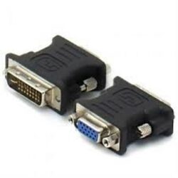24+5 Way DVI Socket to 15 Way VGA Socket Adapter