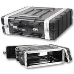 2U 19" ABS Flight Case, Front & Rear Removable Doors