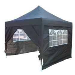 Chinese Hat Pop Up Gazebo 3m x 3m (Black)