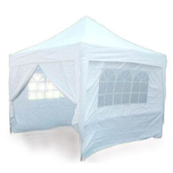 Chinese Hat Pop Up Gazebo 3m x 3m (White)