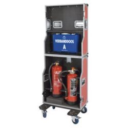 Fire Point Stand, Extinguishers, Medical Kit and Alarm