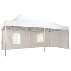 Chinese Hat Pop Up Gazebo 6m x 3m (White) Heavy Duty