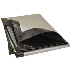 Heavy Duty Tarpaulin 7m x 10m Silver / Black