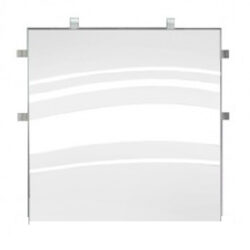 Black & White Dance Floor Half Panel White