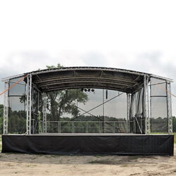 Medium Comfort Trailer Stage 8 metre x 6 metre Arc Roof