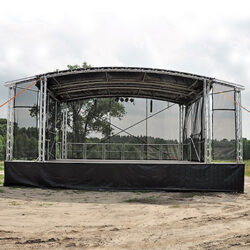 Medium Trailer Stage 8 metre x 6 metre Arc Roof