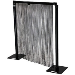 Wentex Spaghetti Curtain Black (3m x 6m)