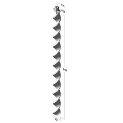 Ground Anchor 50mm x 840mm for loads up to 1,000kgs(Spirafix)