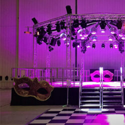 Flat Black Stage Skirt (6m x 0.6m)