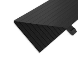 Black Deluxe Dance Floor Edge (Extended Left Corner)
