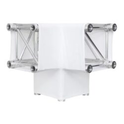 Quad Truss Sleeve / Sock 3 Way 90 Degree Corner White