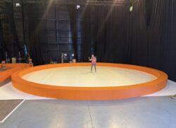 Border Seating Bench / Set Side 2000mm x 400mm x 400mm - Orange Circus Ring Bench Seat