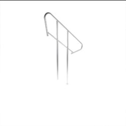 Alustage Deck Adjustable Stair Handrail for 2 Step