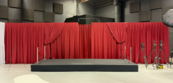 Flat Black Stage Skirt  (11m x 0.4m)