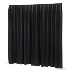 Wentex Pleated Drape Black  (3m x 1.2m) 300g/m2
