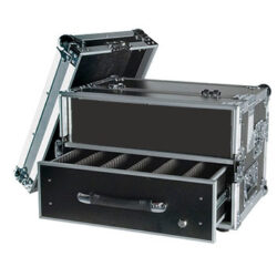 3U Radio Microphone Flightcase With Microphone Drawer